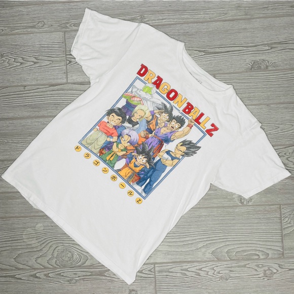 Dragonball z shirt sleeve t shirt white with logo size medium - Picture 1 of 4